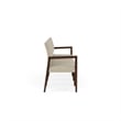 Lesro Brooklyn Waiting Reception 4 Seat Tandem Seating No Center Arms in Beige