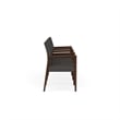 Lesro Brooklyn Waiting Reception 4 Seat Tandem Seating Wood Frame in Gray