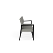 Lesro Brooklyn Waiting Reception 4 Seat Tandem Seating No Center Arms in Gray