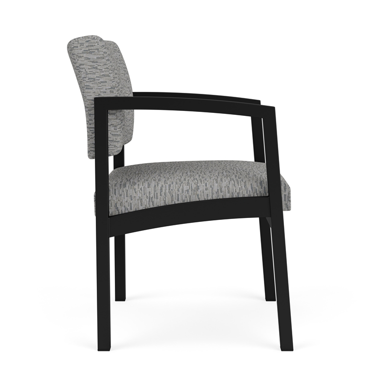 Lesro Industries Steel Waiting Reception Guest Chair Steel Frame in Gray
