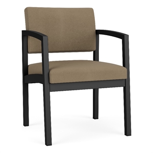 Lesro Industries Steel Waiting Reception Guest Chair Steel Frame in Brown