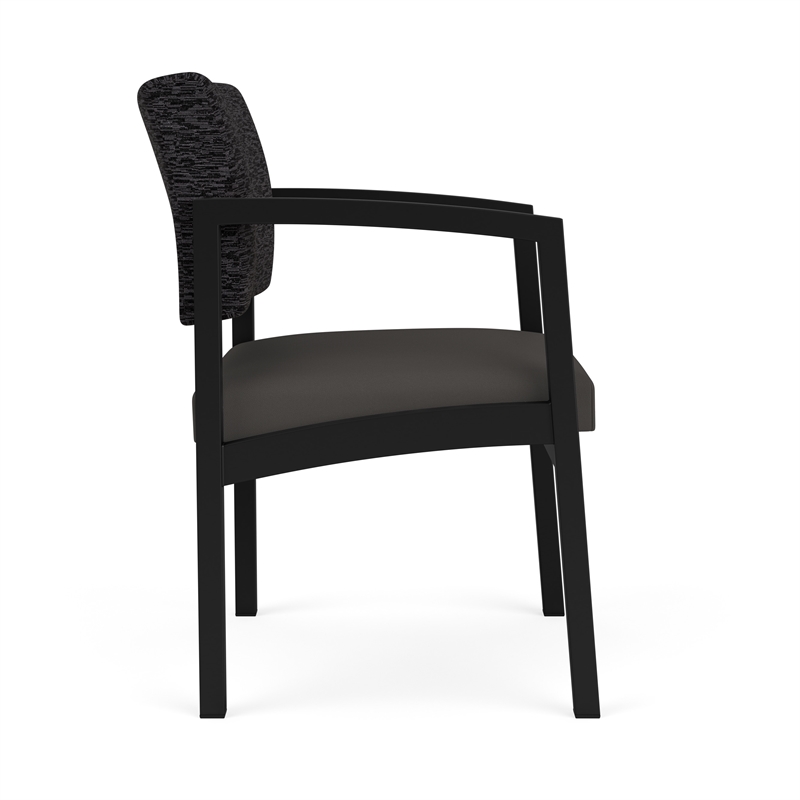 Lesro Industries Steel Waiting Reception Guest Chair Steel Frame in Gray