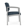 Lesro Industries Steel Waiting Reception Guest Chair Steel Frame in Blue