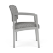 Lesro Industries Steel Waiting Reception Guest Chair Steel Frame in Gray