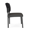 Lesro Industries Steel Waiting Reception Armless Guest Chair in Gray