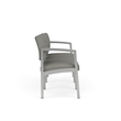 Lesro Industries Steel Waiting Reception 3 Seat Sofa Steel Frame in Gray