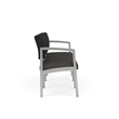 Lesro Industries Steel Waiting Reception 3 Seat Sofa Steel Frame in Gray