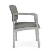 Lesro Industries Steel Waiting Reception Guest Chair Steel Frame in Gray