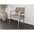 Lesro Industries Steel Waiting Reception Guest Chair Steel Frame in Brown
