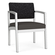 Lesro Industries Steel Waiting Reception Guest Chair Steel Frame in Gray