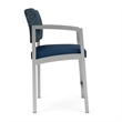 Lesro Industries Steel Waiting Reception Hip Chair Steel Frame in Blue