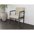 Lesro Industries Steel Waiting Reception Guest Chair Steel Frame in Brown