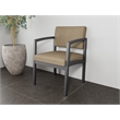 Lesro Industries Steel Waiting Reception Guest Chair Steel Frame in Brown