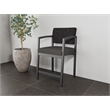Lesro Industries Steel Waiting Reception Hip Chair Steel Frame in Gray