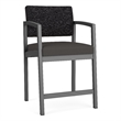 Lesro Industries Steel Waiting Reception Hip Chair Steel Frame in Gray