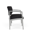 Lesro Industries Steel Waiting Reception 2 Seat Sofa Steel Frame in Black