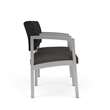 Lesro Industries Steel Waiting Reception 2 Seat Tandem Seating in Gray