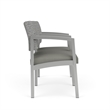 Lesro Industries Steel Waiting Reception 2 Seat Tandem Seating in Gray