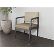 Lesro Industries Steel Waiting Reception Guest Chair Steel Frame in Brown