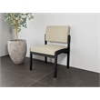 Lesro Industries Steel Waiting Reception Armless Guest Chair in Brown