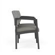Lesro Industries Steel Waiting Reception 2 Seat Tandem Seating in Gray