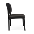 Lesro Industries Steel Waiting Reception Armless Guest Chair in Gray