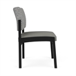 Lesro Industries Steel Waiting Reception Armless Guest Chair in Gray