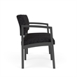 Lesro Industries Steel Waiting Reception 2 Seat Sofa Steel Frame in Black