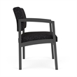 Lesro Industries Steel Waiting Reception Wide Guest Chair in Black