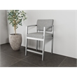 Lesro Industries Steel Waiting Reception Hip Chair Steel Frame in Gray