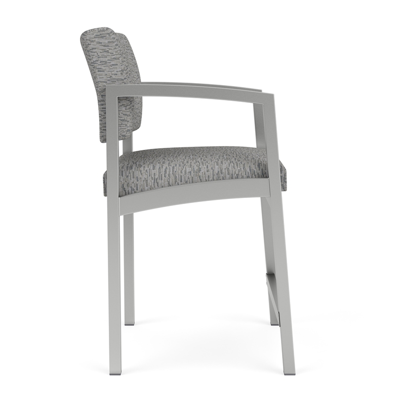Lesro Industries Steel Waiting Reception Hip Chair Steel Frame in Gray