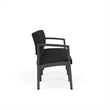 Lesro Industries Steel Waiting Reception 3 Seat Sofa Steel Frame in Black