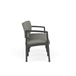Lesro Industries Steel Waiting Reception 3 Seat Sofa Steel Frame in Gray