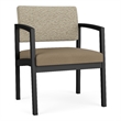 Lesro Industries Steel Waiting Reception Wide Guest Chair in Brown