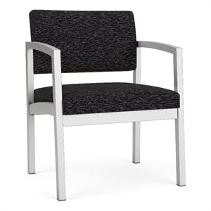 Lesro Industries Steel Waiting Reception Wide Guest Chair in Blue