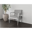 Lesro Industries Steel Waiting Reception Wide Guest Chair in Gray