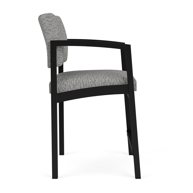 Lesro Industries Steel Waiting Reception Hip Chair Steel Frame in Gray