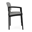 Lesro Industries Steel Waiting Reception Hip Chair Steel Frame in Gray