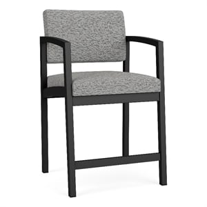 Lesro Industries Steel Waiting Reception Hip Chair Steel Frame in Gray