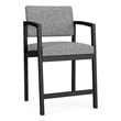 Lesro Industries Steel Waiting Reception Hip Chair Steel Frame in Gray