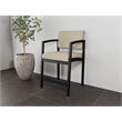 Lesro Industries Steel Waiting Reception Hip Chair Steel Frame in Brown