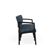 Lesro Industries Steel Waiting Reception 3 Seat Sofa Steel Frame in Blue