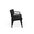 Lesro Industries Steel Waiting Reception 3 Seat Sofa Steel Frame in Black