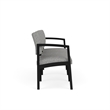 Lesro Industries Steel Waiting Reception 3 Seat Sofa Steel Frame in Gray