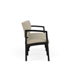 Lesro Industries Steel Waiting Reception 3 Seat Sofa Steel Frame in Brown