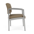 Lesro Industries Steel Waiting Reception Wide Guest Chair in Brown