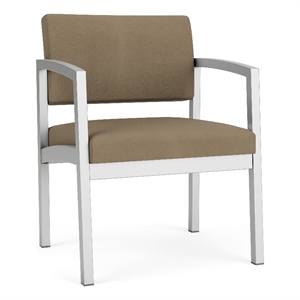 Lesro Industries Steel Waiting Reception Wide Guest Chair in Blue