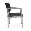 Lesro Industries Steel Waiting Reception Wide Guest Chair in Gray