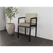 Lesro Industries Steel Waiting Reception Hip Chair Steel Frame in Brown