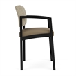 Lesro Industries Steel Waiting Reception Hip Chair Steel Frame in Brown